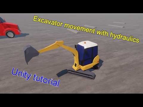 Unity Excavator Movement Tutorial - Hydraulics, Physics, Full Script