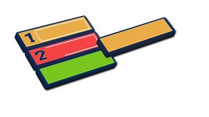 6 rectangle intro title box chart with basic colors powerpoint presentation template