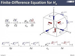 Lecture 5 (FDTD) -- Formulation of 1D FDTD