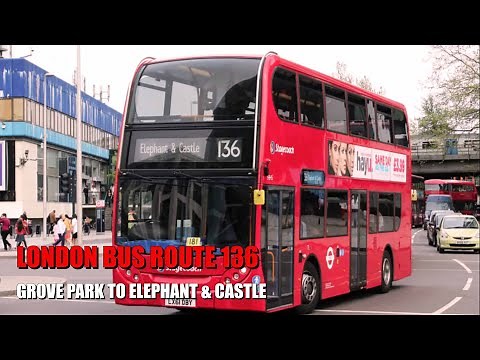 London Bus Ride - Route 136 Full Journey From Grove Park To Elephant & Castle