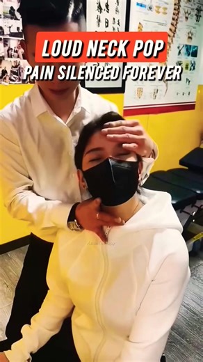 Loud neck pop – pain silenced forever 🔥 #shorts