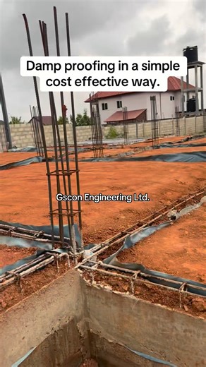 Gscon Engineering Ltd. on Instagram: "Damp proofing in a simple cost effective way. #fyp #dampness #construction #ghanatiktok🇬🇭 #nigeriantiktok🇳🇬"