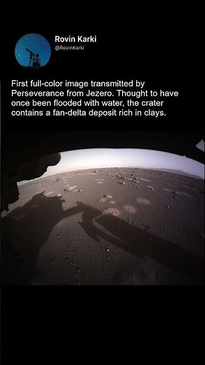First Full-Color Image from Perseverance Rover — Jezero Crater in Stunning Detail