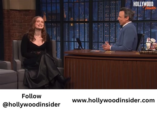 Sadie Sink Can’t Be Trusted with Stranger Things Scripts Talks Return to Broadway⏐@latenightseth⏐@hollywoodinsider Watch the full video here: https://buff.ly/ibBC0e6 #sadiesink #sethmeyers #late #night #tv #interview #hollywoodinsider | Hollywood Insider