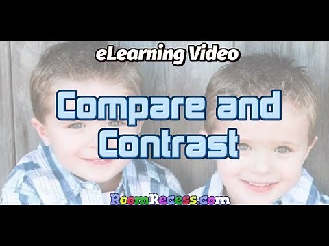 Compare and Contrast eLearning Reading Video Lesson for Kids