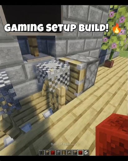 Minecraft Realistic Gaming Setup🕹️ Build! 🔥