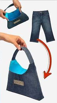 How to Sew Easy Handbag from old Jeans Miarti🪡🧵✂️ 👜✌️