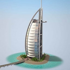 Burj Al Arab Hotel - 3D Model by SQUIR