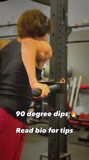 90 degree dips for that vascularity