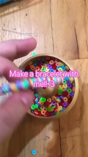 Make a clay bead bracelet with me!! #kandi #beaded #claybeads #beadspinner