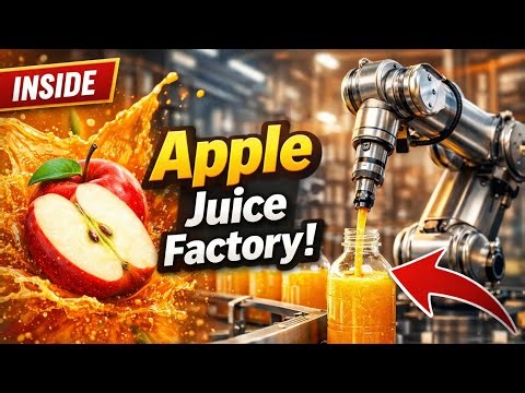 Inside a Modern Apple Juice Factory | How Apple Juice Is Made