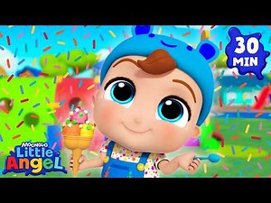 Baby John’s Ice Cream Song! 🍦 Little Angel Nursery Rhymes and Kids Songs | After School Club