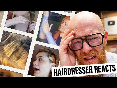 Hairdresser Reacts to the WORST DIY Hair Fails & Bleach Disasters!
