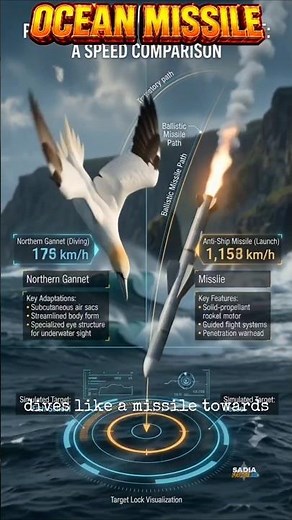 Ocean Missile! The Bird That Crashes Into The Sea For Fish 🐟🦅#sadiafactsai