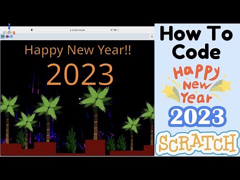 【Scratch Tutorial】How to code Happy New Year 2023 Animation in Scratch? | With Code iCodingClub