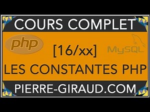 COURS COMPLET PHP MYSQL [16/xx] - Les constantes PHP