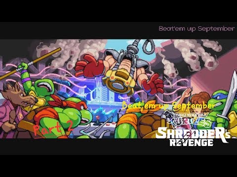 The team pursue Krang's head. TMNT: Shredder's Revenge (BEUS)