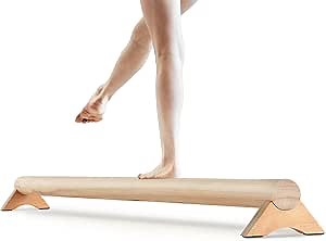 FAHKNS 8FT Folding Balance Beam: Gymnastics Floor Beam -Gymnastics Equipment for Kids,Foam core-Anti-Slip Bottom and Carrying Bag for Home