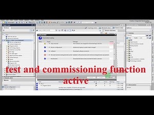 TIA Portal test and commissioning function active - problem solved