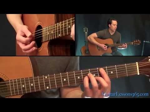 The Beatles - While My Guitar Gently Weeps Guitar Lesson (All Rhythm Parts) - Acoustic