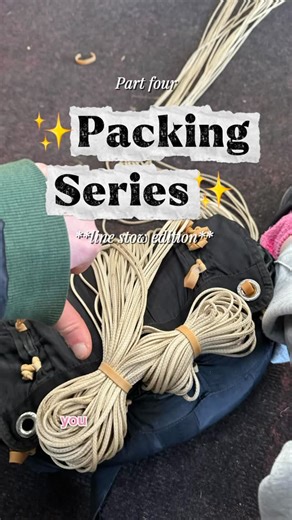 Aimee Louise | Packer & FS Coach on Instagram: "Are your line stows messy? Too big? Uneven? 👀 Welcome to part 4 of my ✨packing series✨ **line stow edition* Give this video a quick watch for some tips and tricks from a fellow one-season packer… you never know, it could save your life or back… We stow lines in parachute packing to control line deployment, reduce the risk of line dump, and help ensure a smooth, on-heading opening. Clean, consistent stows matter more than people realise. On my pers