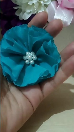 fabric flowers #fabricflower #handmade #art