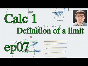 Calculus 1 (Stewart) Ep 7, Technical definition of a limit (Sep 21, 2021)