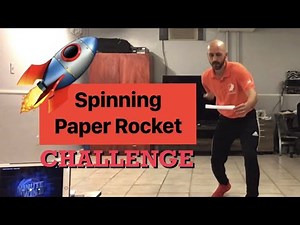 PE At Home: “Spinning Paper Rocket” Challenge