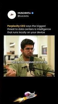 Aravind Srinivas is pointing to a shift in where intelligence actually lives