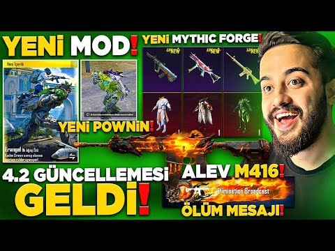 4.2 GÜNCELLEMESİ GELDİ! ALEV M416 ve YENİ MYTHIC FORGE! YENİ POWNIN! PUBG Mobile