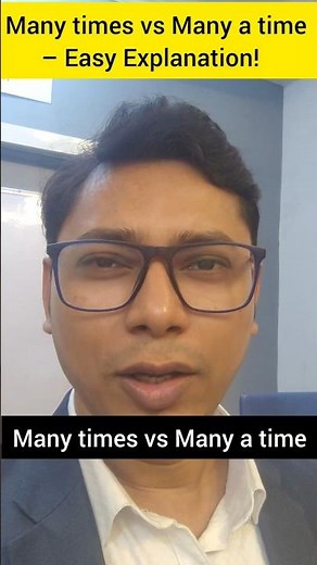 Many times vs Many a time – Easy Explanation! #english #speakconfidentenglish #softskills