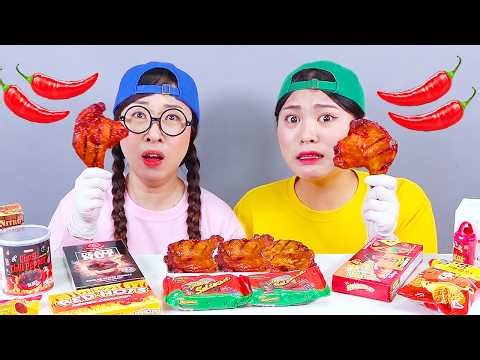 Convenience Store Spicy Food Chicken Fire Noodle Mukbang DONA