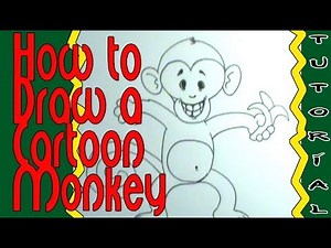 How to draw a cartoon monkey