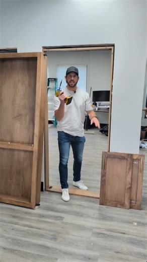 Murphy Door on Instagram: "How to install a hidden bookcase door ! -diy -contractors -interior designers"