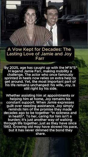 ❤️A Vow Kept for Decades: The Lasting Love of Jamie and Joy Farr