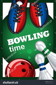 Colorful Poster Time Bowling Vector Template Stock Vector (Royalty Free) 668816161 | Shutterstock