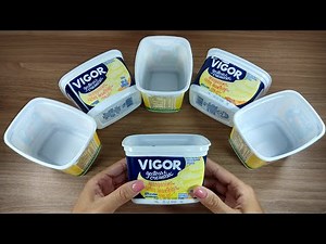 2 IDÉIAS ESPETACULARES COM POTE DE MARGARINA ❤️