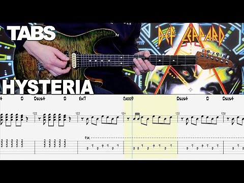 Def Leppard - Hysteria | Guitar cover WITH TABS |