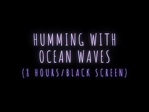Siren Humming with Ocean Waves • Sleep, Meditation, Creativity, Relaxation (With Black Screen)