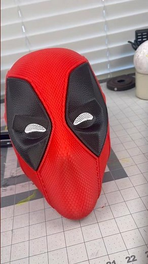 Deadpool mask.Fully 3D printed.Not glued.Not taped.🧲 Magnet-locked. #cosplay#deadpool#3dprinting
