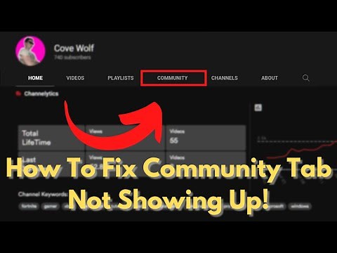 How to fix YouTube community tab. (How to get community tab on YouTube 2022)