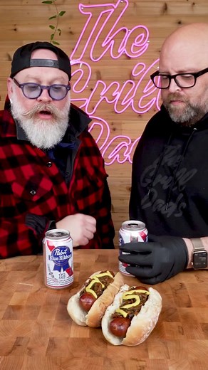 Beer Braised Beef Sausages #pabstblueribbon #pbr #sausages Pabst Blue Ribbon #thegrilldads | The Grill Dads