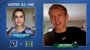 #UnitedAsOne: Hawai'i's Gage Worsley shows off his mustache and dance moves