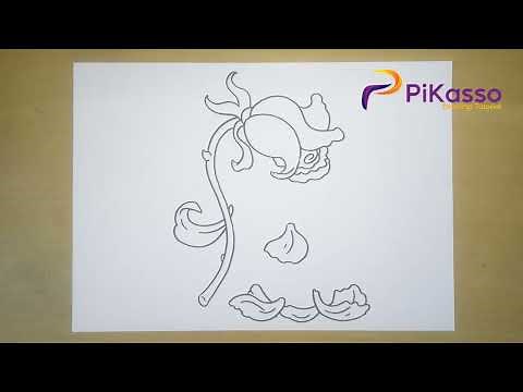 Dying Rose Easy Drawing Tutorial