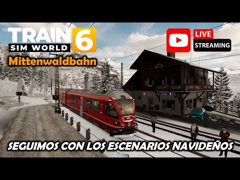DIRECTO de JCtrenes 👉 TRAIN SIM WORLD 6 👉 Continuamos con los escenarios navideños