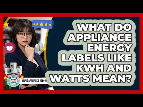 What Do Appliance Energy Labels Like kWh And Watts Mean? - Home Appliance Report