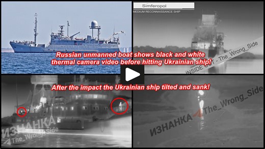 Danube river: Russian unmanned boat destroys Ukrainian Simferopol ship