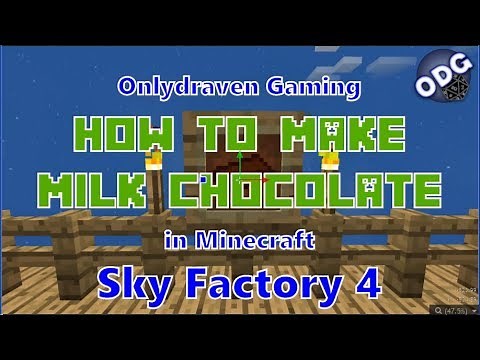 Minecraft - Sky Factory 4 - How to Make Milk Chocolate - More S'More Double S'Mingot Part 1
