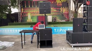 14K views · 339 reactions | New design LA-110P&LA-18P , active system. You can put the line array in the subwoofer, saving space and flight case expenses, with wheels for easy movement. The logo glows when working in a dark environment. Small size and powerful sound, easy to install. Ideal for churches, weddings, halls, parties,etc whatsapp:+8615915755179(https://wa.me/8615915755179） | T.I Pro Audio manufacturer | Facebook