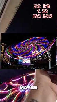 🎡Night Carnival Photography POV | Beginner Photography Tips & Camera Settings #beginnerphotography